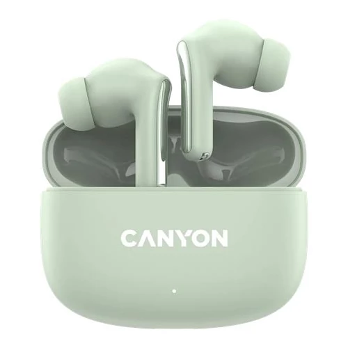 Fülhallgató, TWS vezeték nélküli, Bluetooth 5.4, CANYON "OnGo 9", zsálya