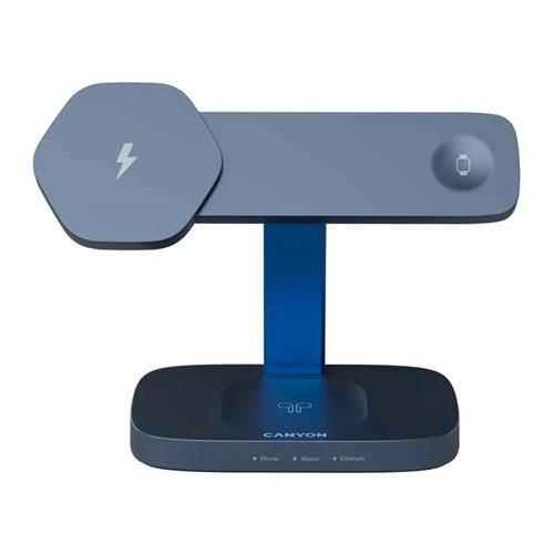 Töltőállomás, 3-az-1-ben, CANYON "Hexagon 310", szürke-kék