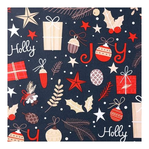 Csomagolópapír, íves, 70x200 cm, Karácsonyi 1, VICTORIA PAPER