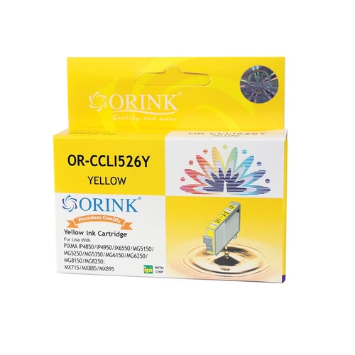 Canon CLI526 tintapatron yellow (utángyártott Orink)