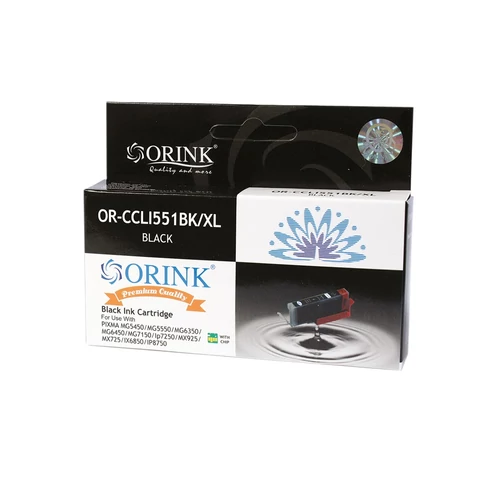 Canon CLI551XL tintapatron black (utángyártott Orink)