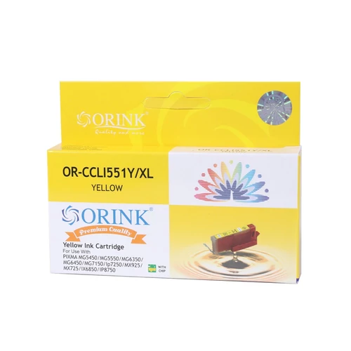 Canon CLI551XL tintapatron yellow (utángyártott Orink)