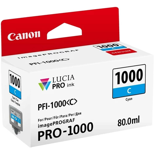 Canon PFI1000 tintapatron cyan (eredeti)