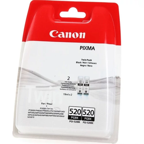 Canon PGI-520 fekete tintapatron twin pack 2932B012 (dupla eredeti)