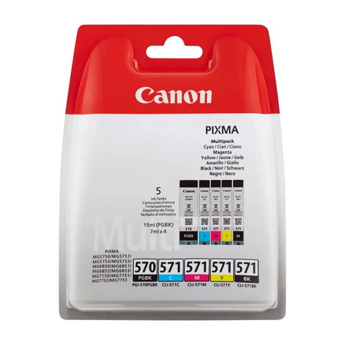 Canon PGI-570/CLI-571 PGBk/C/M/Y/BK Multipack 0372C004 (eredeti)