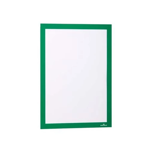 Infokeret, A4, öntapadó háttal, DURABLE "DURAFRAME®", zöld
