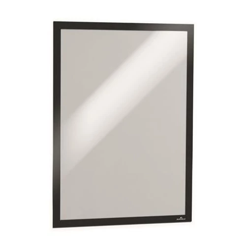 Mágneses tasak, A3, öntapadó háttal, DURABLE "DURAFRAME®", fekete, 2db/cs