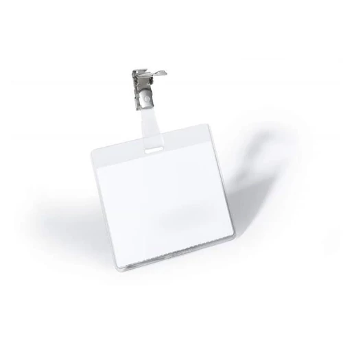 Névkitűző, csíptetővel, 60x90mm, DURABLE