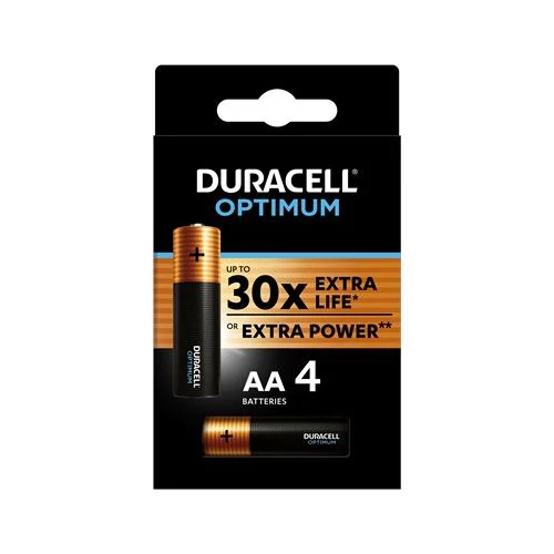 Elem, AA ceruza, 4 db, DURACELL "Optimum"