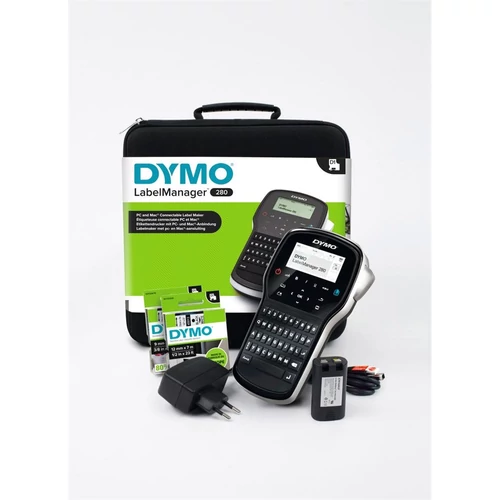 Elektromos feliratozógép, DYMO "LM 280" készlet táskában
