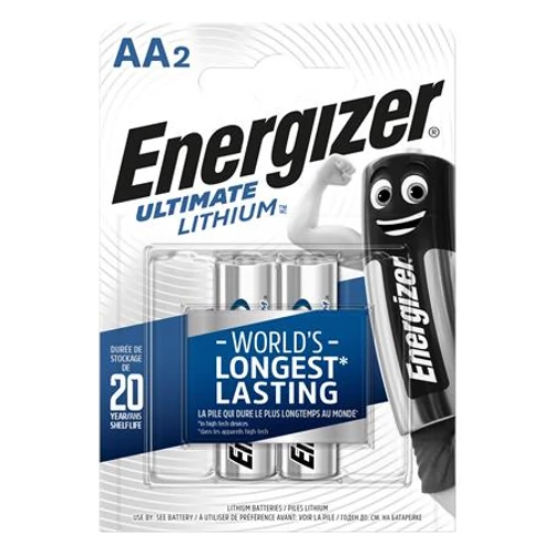 Elem, AA ceruza, 2 db, Lítium, ENERGIZER "Ultimate Lithium"