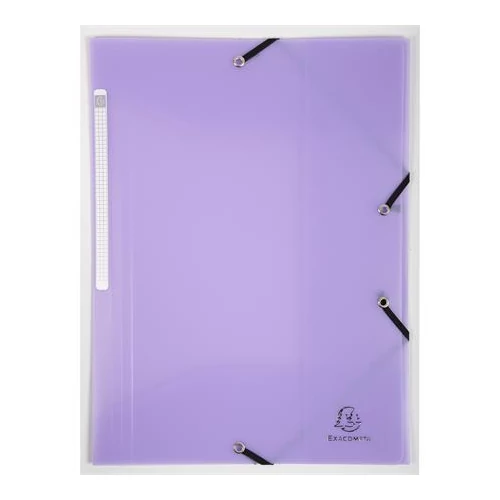 Gumis mappa, PP, A4, EXACOMPTA "Chromaline Pastel", lila