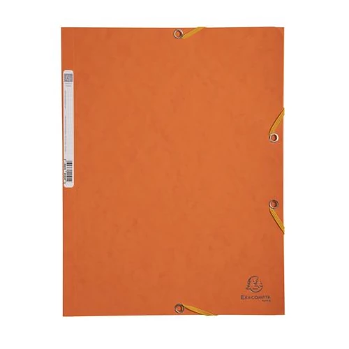 Gumis mappa, prespán, A4, EXACOMPTA, narancs