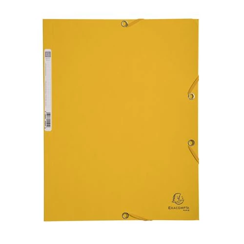 Gumis mappa, prespán, A4, EXACOMPTA, sárga