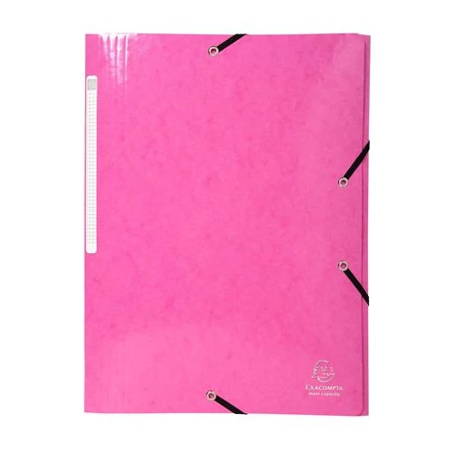 Gumis, mappa, karton, A4, EXACOMPTA "Iderama", pink