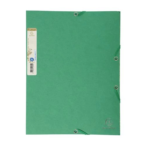 Gumis mappa, karton, A4, EXACOMPTA "Forever®", zöld