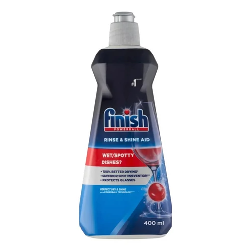 Gépi öblítőszer, 400 ml, FINISH, "Shine&Dry", regular