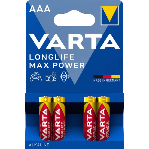 Elem, AAA mikro, 4 db, VARTA "Longlife Max Power"