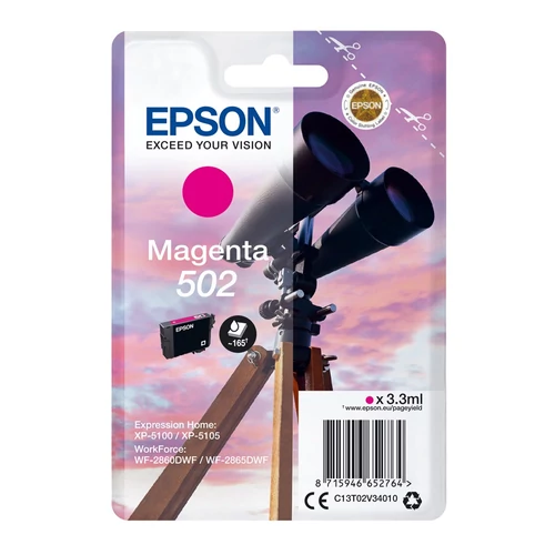 Epson T02V3 magenta tintapatron 3,3ml (eredeti)