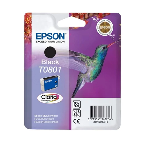 Epson C13T08014010 T0801 fekete tintapatron (eredeti)