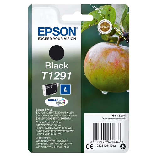 Epson T1291 fekete tintapatron 11,2ml (eredeti)