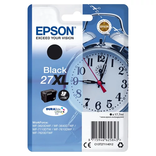 Epson C13T27114012 T2711 27XL fekete tintapatron 17,7ml (eredeti)