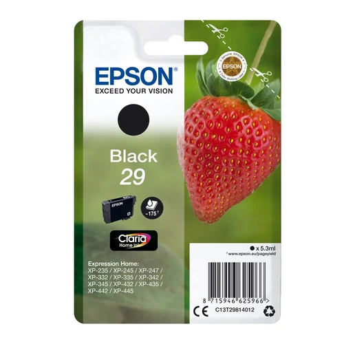 Epson C13T29814012 T2981 No.29 fekete tintapatron (eredeti)