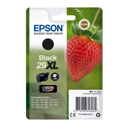 Epson C13T29914012 T2991 No.29XL fekete tintapatron (eredeti)
