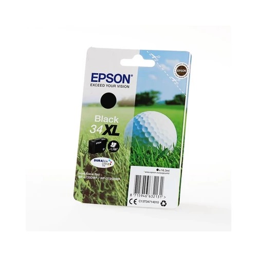 Epson C13T34714010 T3471 34XL fekete tintapatron 16,3ml (eredeti)