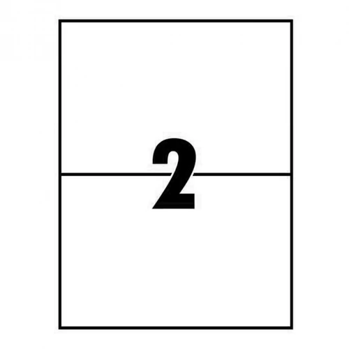 Etikett címke, 210x148mm, 100 lap, 2 címke/lap