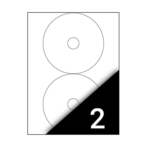 Etikett címke, CD-hez 117mm100 lap, 2 címke/lap
