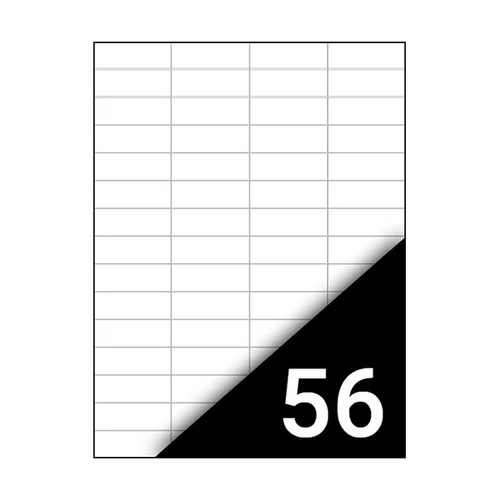 Etikett címke, 52,5x21,2mm, 100 lap, 56 címke/lap