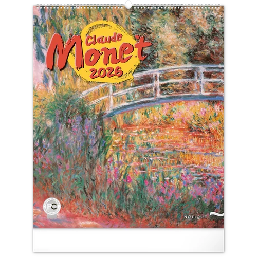 Falinaptár képes 480x560mm, (Claude Monet) Realsystem 2026