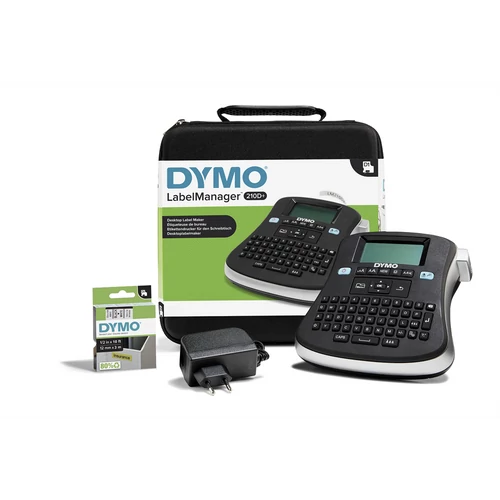 Elektromos feliratozógép, DYMO "LM 210D" készlet táskában