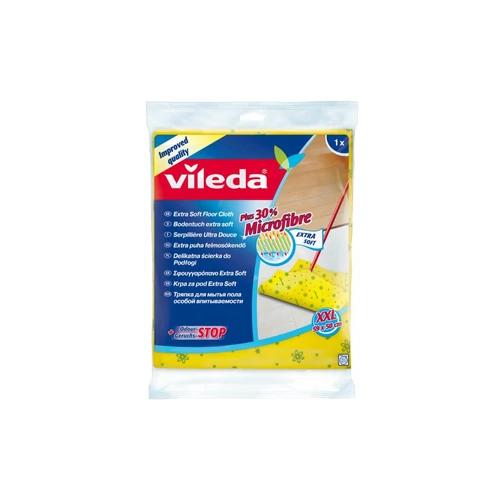 Felmosókendő, 30 % mikroszállal, XXL méret,VILEDA, sárga színű
