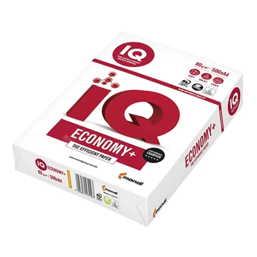 Másolópapír A4, 80g, IQ Economy+ 500ív/csomag,