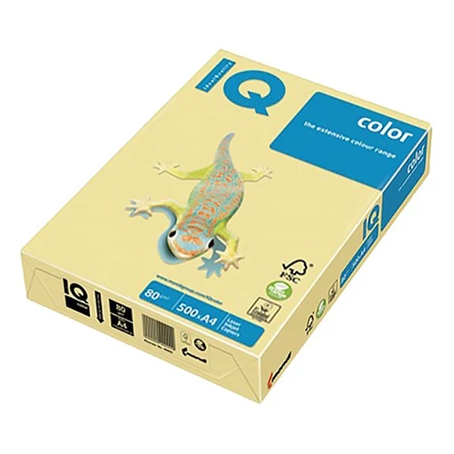 Másolópapír, színes, A4, 160g. IQ CR20 250ív/csomag, krém