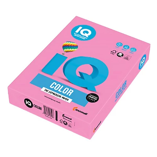 Másolópapír, színes, A4, 80g. IQ 500ív/csomag, neon rózsa