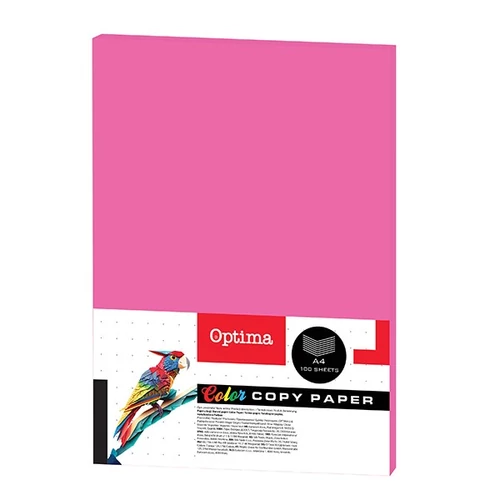 Fénymásolópapír színes OPTIMA A/4 75 g neon rózsaszín 100 ív/csomag