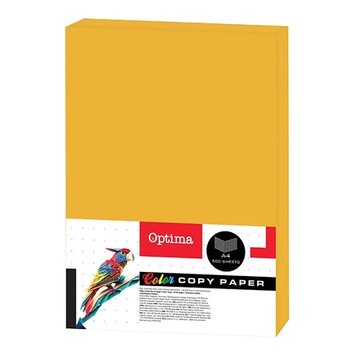 Fénymásolópapír színes OPTIMA A/4 80 g gold 500 ív/csomag