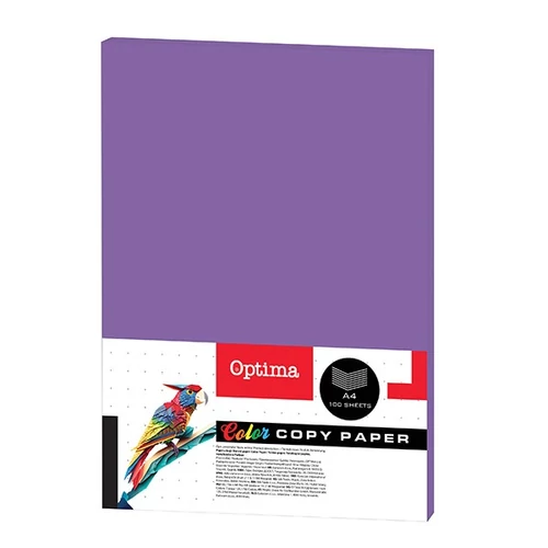Fénymásolópapír színes OPTIMA A/4 80 g lila 100 ív/csomag
