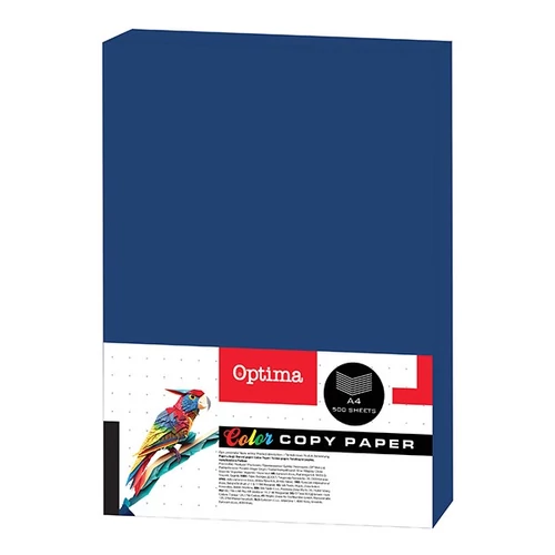 Fénymásolópapír színes OPTIMA A/4 80 g sötétkék 500 ív/csomag