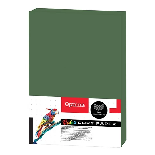 Fénymásolópapír színes OPTIMA A/4 80 g sötétzöld 500 ív/csomag