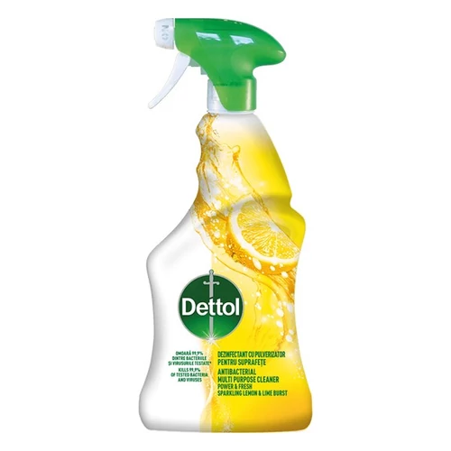 Felületfertőtlenítő folyadék szórófejes 500 ml Dettol Citrom @ Lime