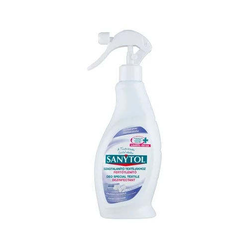 Fertőtlenítő- és szagtalanító spray, 500 ml, SANYTOL, textíliákhoz