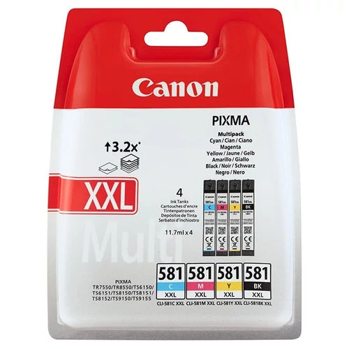 Canon CLI-581XXL C,M,Y,BK multipack tintapatron 1998C005 (eredeti)