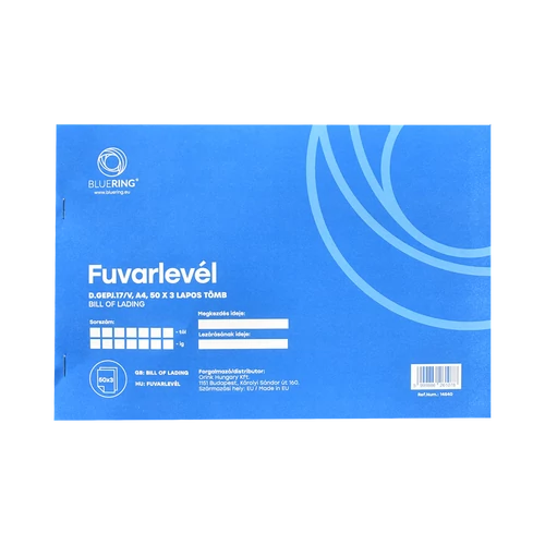Fuvarlevél A4, 50x3lapos fekvő D.GEPJ.17/V Navigátor