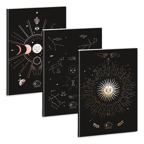 Füzet ARS UNA A4 40 lapos Extra kapcsos kockás Mystic Constellation
