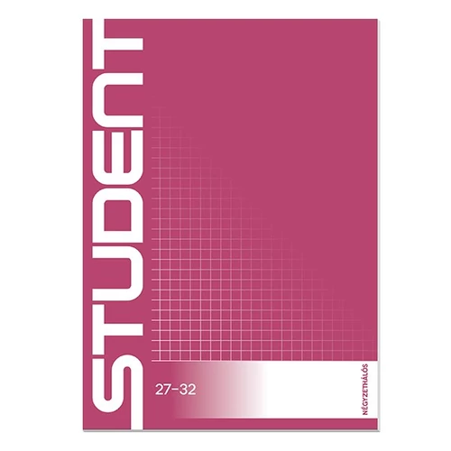 Füzet ICO Student A5 32 lapos 27-32 kockás