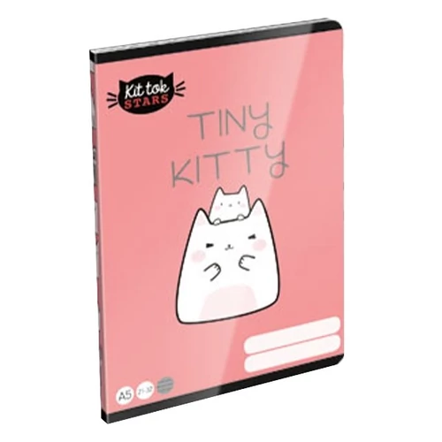 Füzet LIZZY CARD A5 40 lapos vonalas KitTok Catto